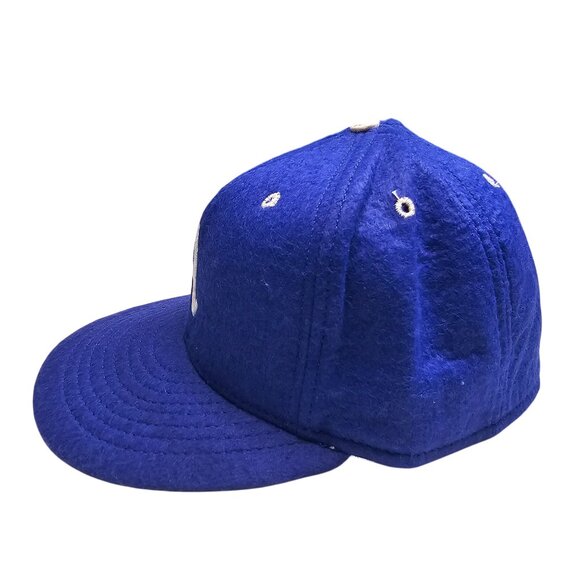 Vtg American Needle Blue Philadelphia A's Cooperstown Wool Fitted Hat 7.5 USA - Picture 2 of 8